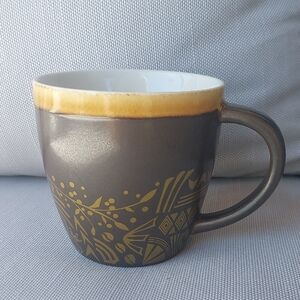 Starbucks 2011 Series Brown and Gold Ceramic Mug